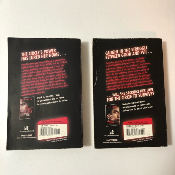 L.J. Smith Book Bundle Secret Circle Initiation Captive Power & Dark Visions 1-3 - Picture 3 of 9